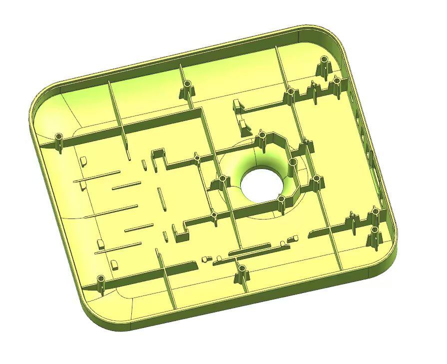 Router housing mold tooling detail